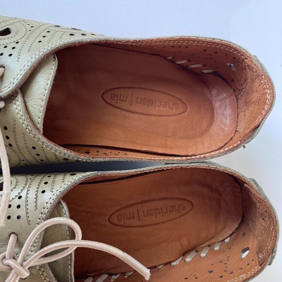 Sheridan Mia Kylie Leather Cutout Comfort Shoes Boho Artisanal Flats Size 8.5 - Picture 6 of 8
